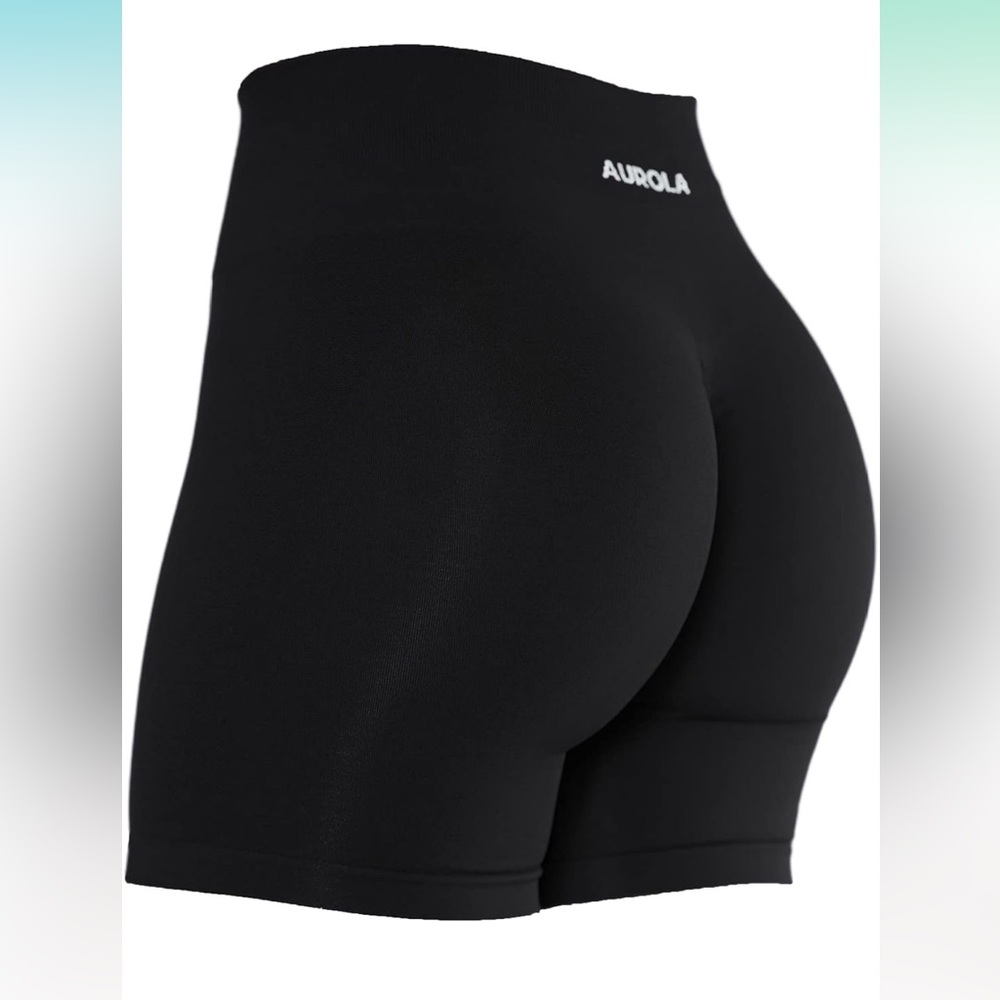 AURORA Women's Black Athletic Shorts